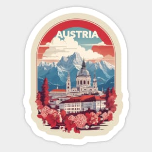 Vintage Travel Austria Sticker